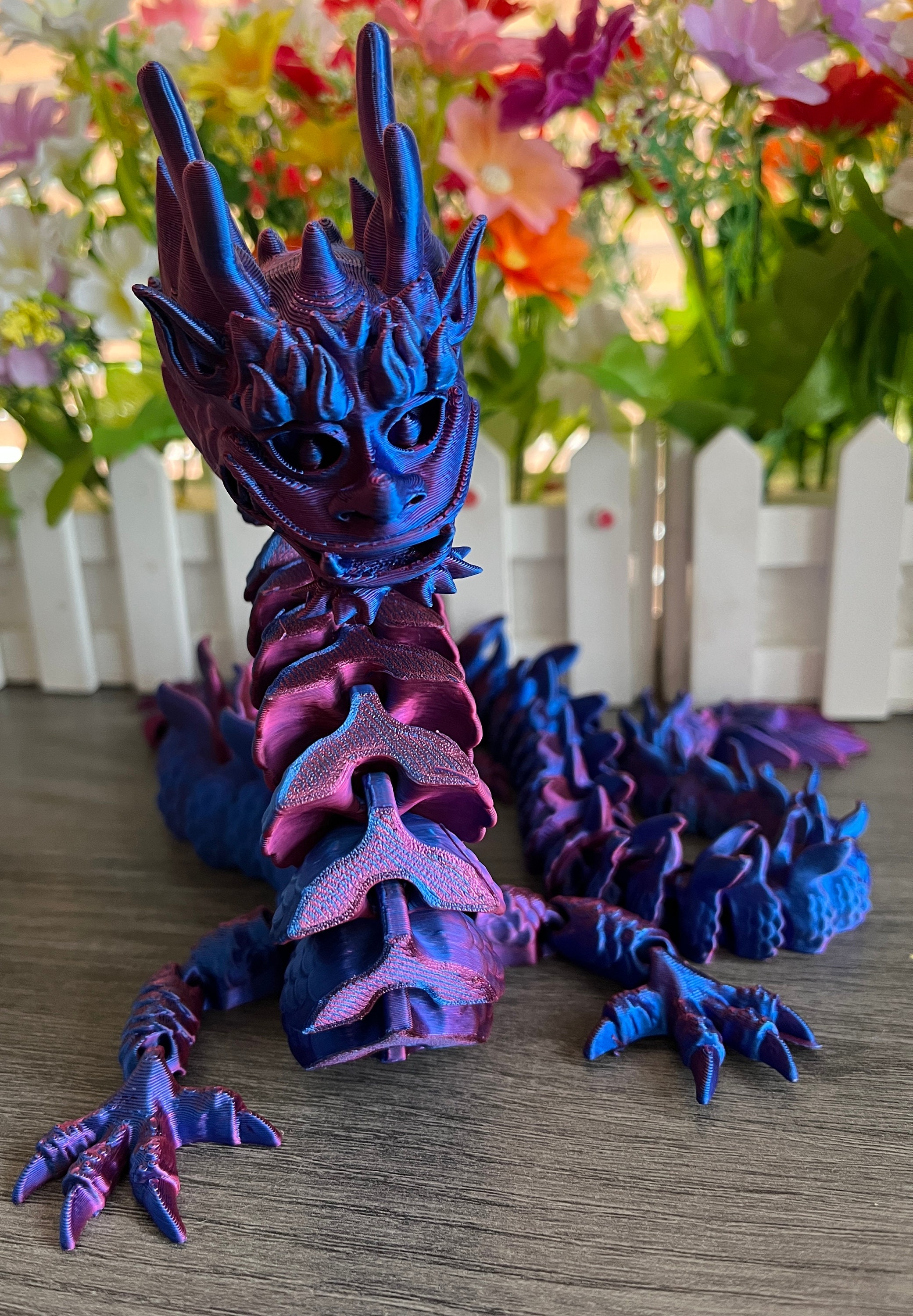 Articulated Flexi Imperial Dragon | 3D Printed | Fidget Toy - Stress ...