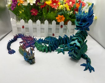 Articulated Flexi Imperial Dragon | 3D Printed | Fidget Toy - Stress Toy - Desk Toy