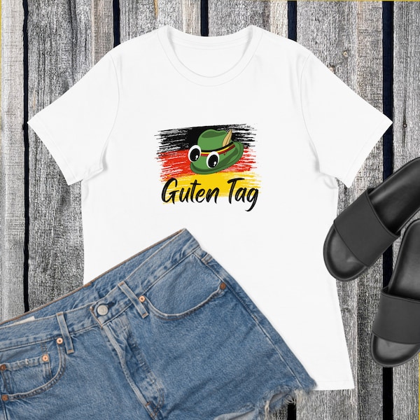 German T-shirt Logo, Funny, Flag, October Fest, Guten Tag