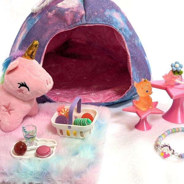 Plush Unicorn House Playset