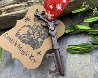 Llave Mágica De Papá Noel, Adorno De Árbol De Navidad, Llave De Reno, Abrebotellas, Cobre Y Rojo, Relleno De Medias, Regalos Para Menores De 20 Años, Adornos Para Hombres