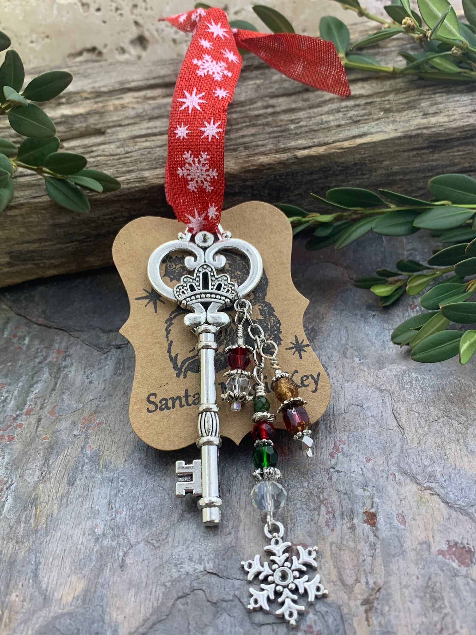 Santas Magic Key Christmas Tree Ornament Skeleton Key Etsy