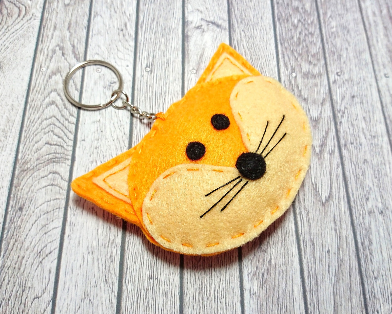Handmade Felt Woodland Animal Keyring Animal Bag Charm Felt Etsy