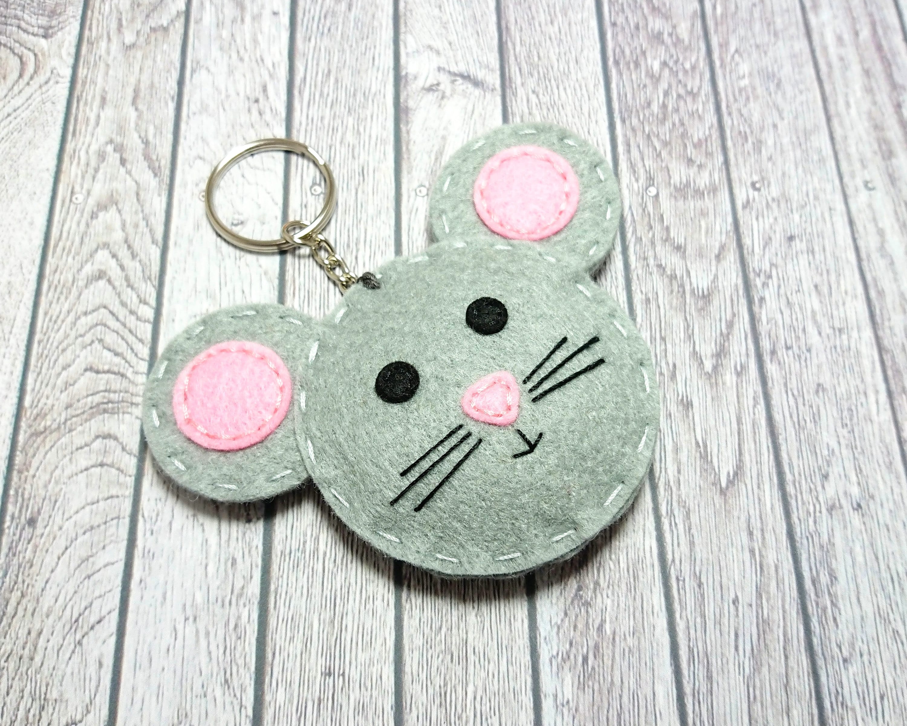 Handmade Felt Woodland Animal Keyring Animal Bag Charm Felt Etsy