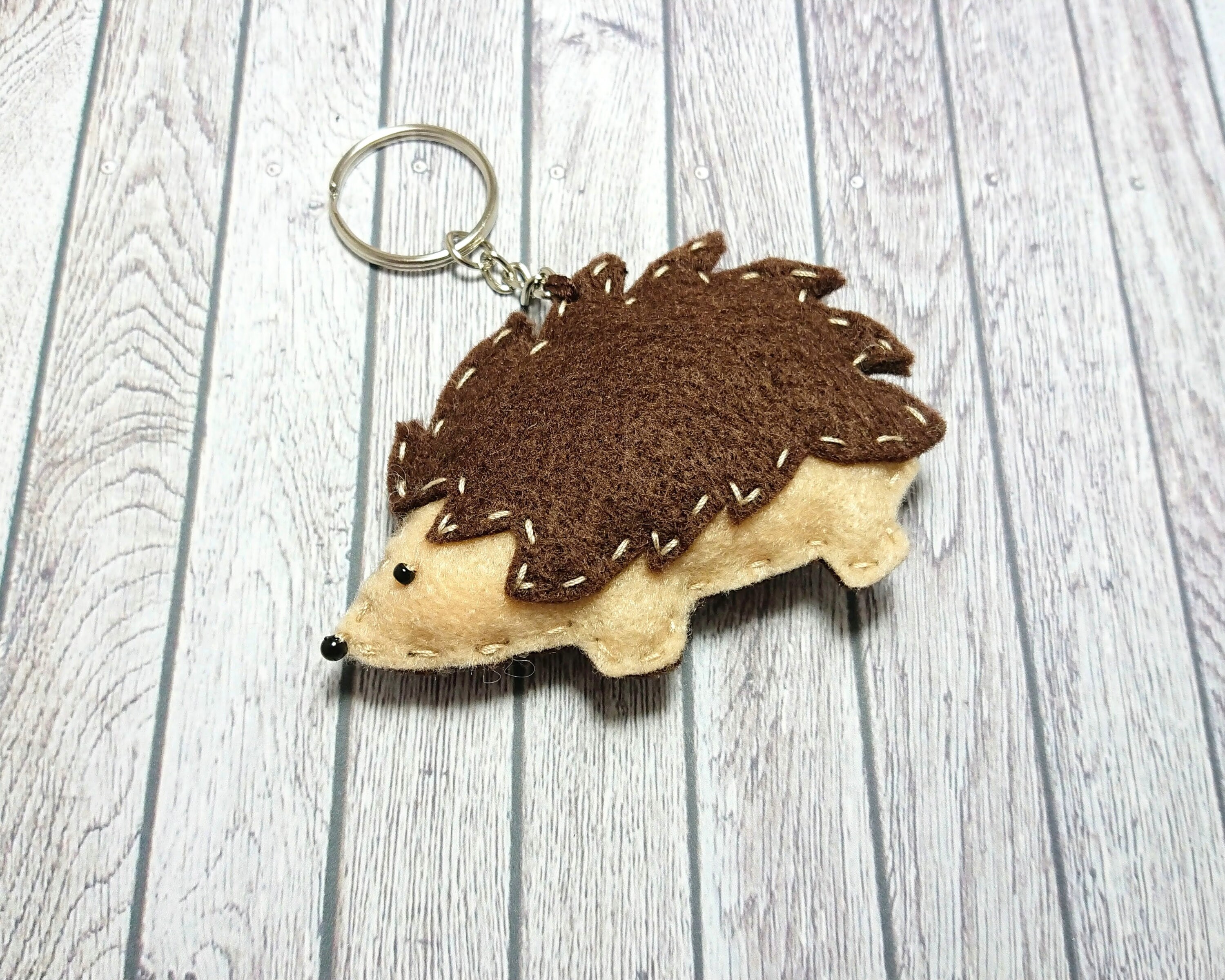 Handmade Felt Woodland Animal Keyring Animal Bag Charm Felt Etsy