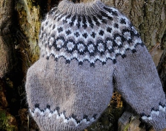 Kinder,Kinderpullover, Pullover für Kinder, Icelandic Sweater, Islandpullover, Islandpullover für Kinder, Lopapeysa, Wollpullover, Winter,