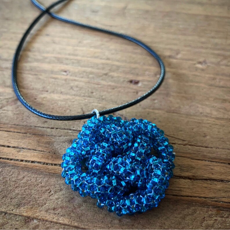 Beaded Celtic Knot Pendant Etsy