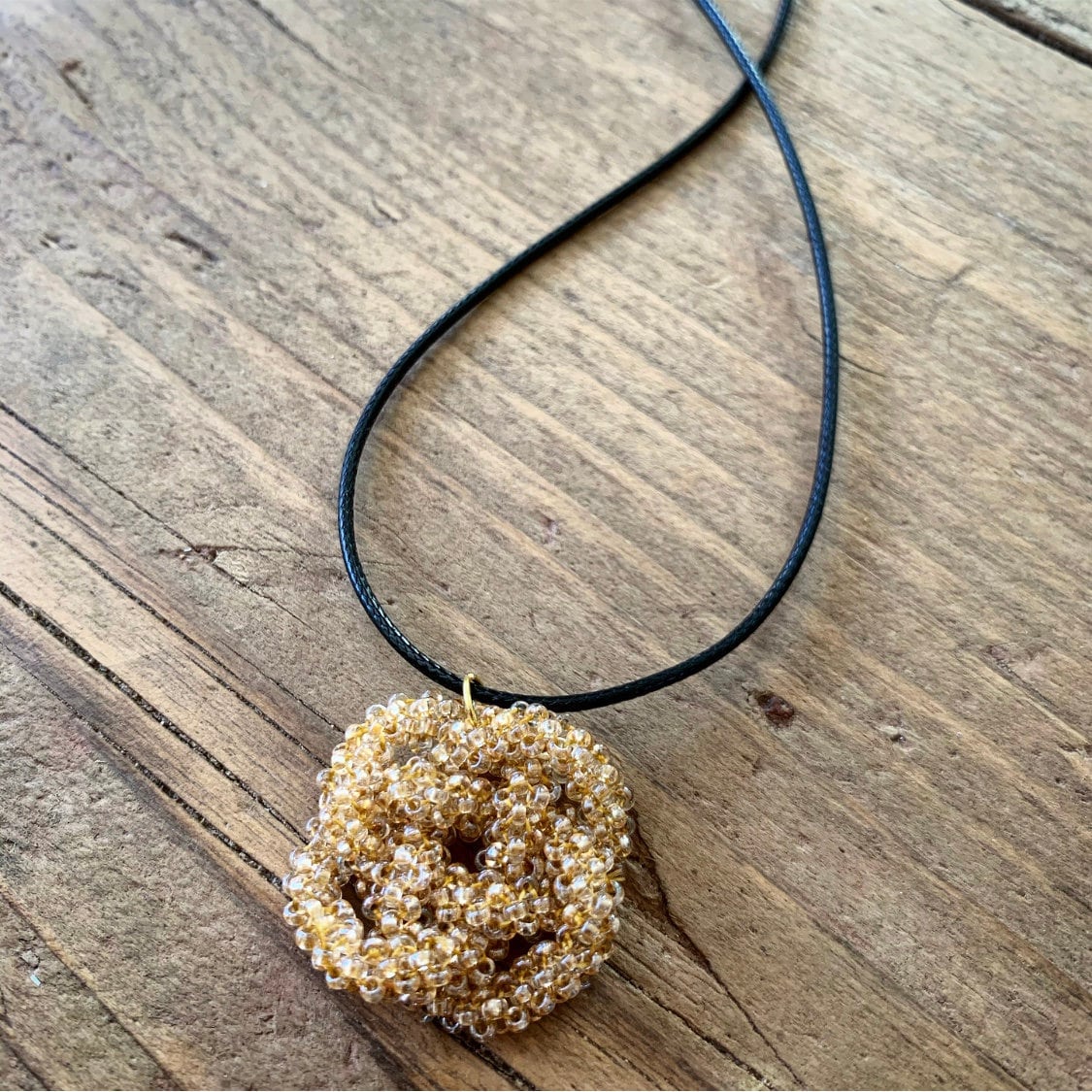 Beaded Celtic Knot Pendant Etsy