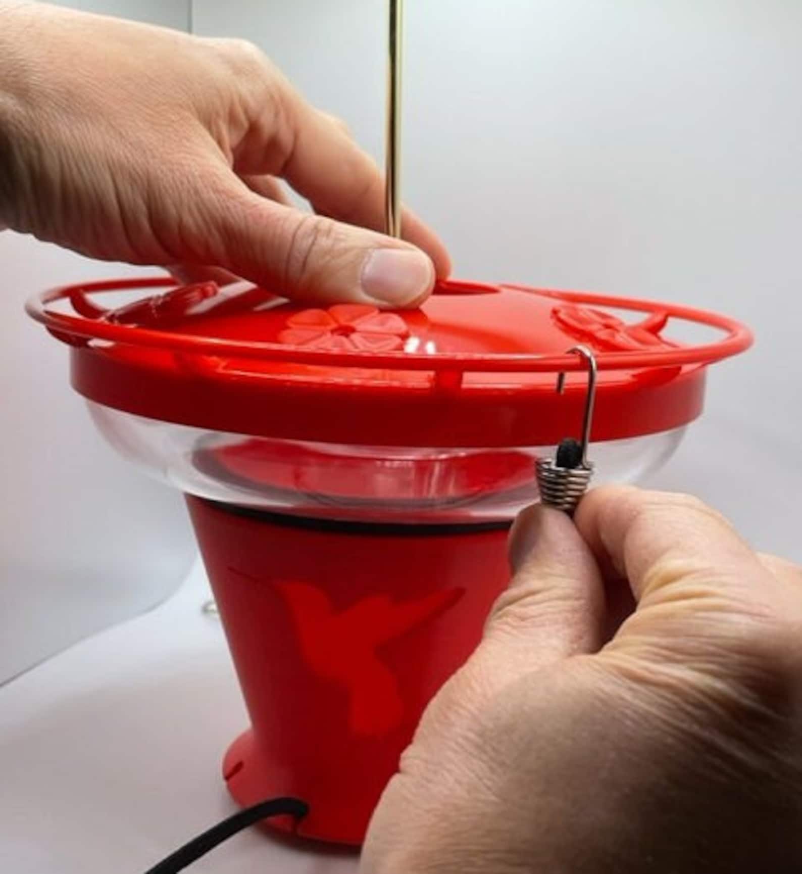 Hummingbird Feeder Heater V2 7W Bulb Included. designed Etsy