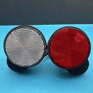 Samsung SmartTag2 (Red/White) Reflector eBike/Bike mount. ADD safety and security to your bike. **Designed and Made in the USA**