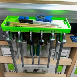 Festool MFT Trays - Quick Clamp Rack (4&6 slots available) and Bench Dog Tray available (save on a combo pack). Designed and Made in the USA