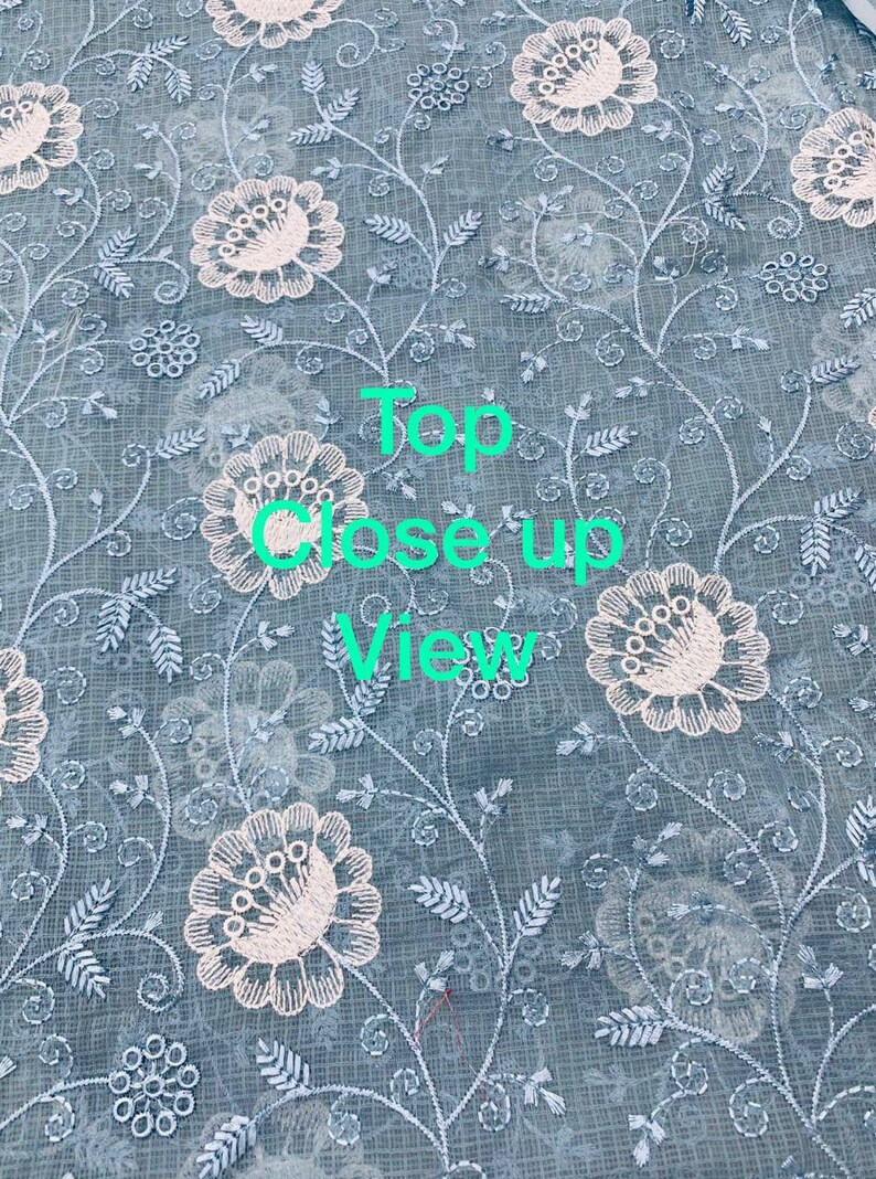 ATHARVA Embroidered Kota Doria Salwar KameezCotton Chikankari SalwarStitch unstitchCustom StitchChurridarsPlazzos PantsGreyKO452