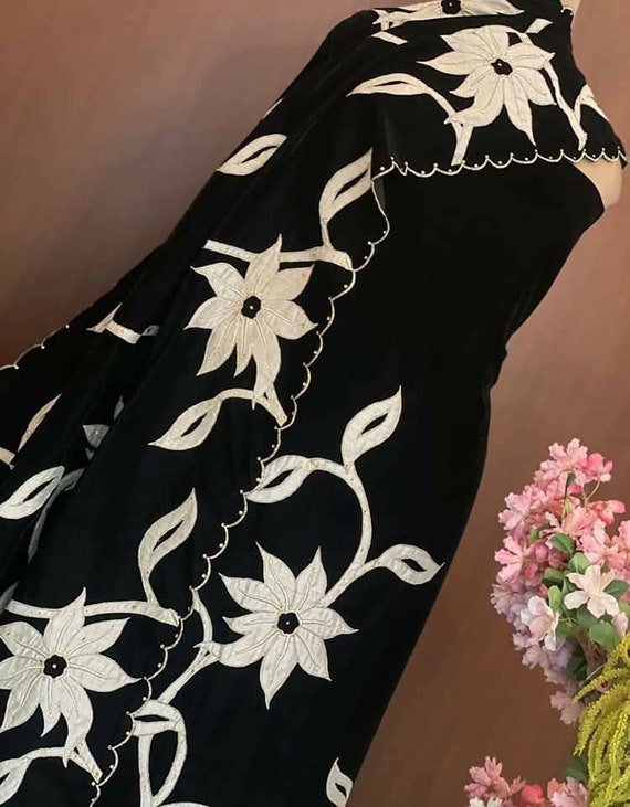 ATHARVA Hand Embroidery Salwar Kameez Velvet/black - Etsy Israel