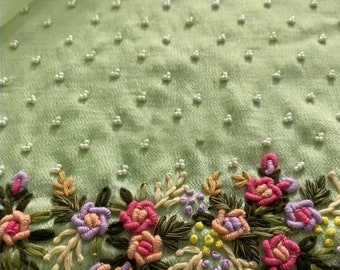 Buy ATHARVA 3D Embroidery Salwar Kameez/neck/georgette/green