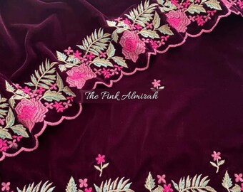 ATHARVA Hand Embroidery Salwar Kameez/velvet Shirt Dupatta Bottom