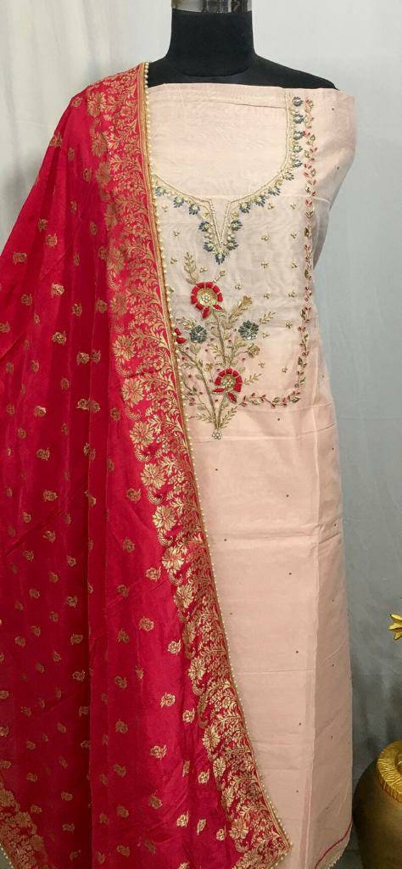 embroidery salwar materials