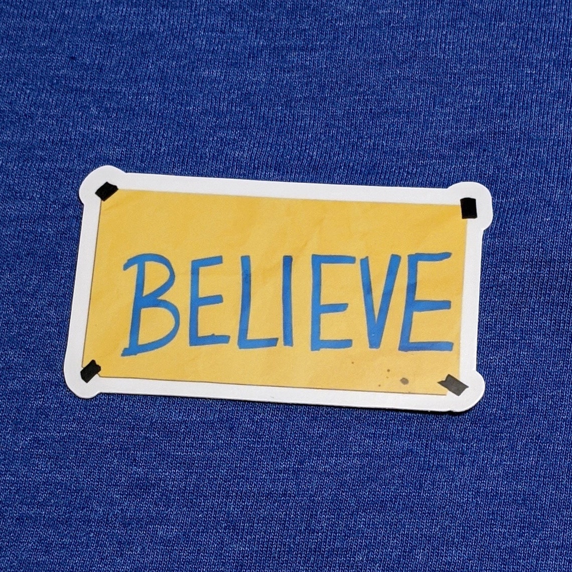 Ted Lasso BELIEVE vinyl sticker optimism positivity teamwork