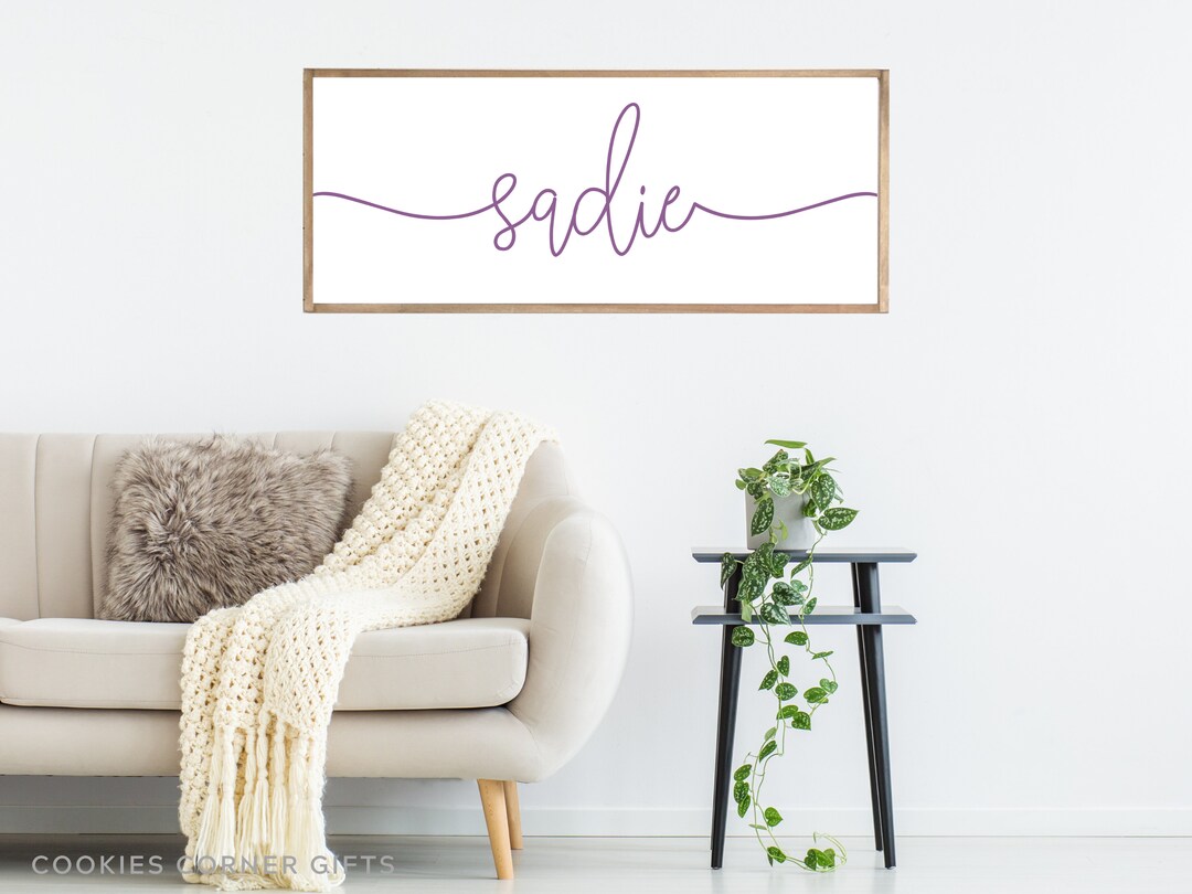 First Name Sign Dorm Room Wall Hanging Nursery Decor Personalized Dorm