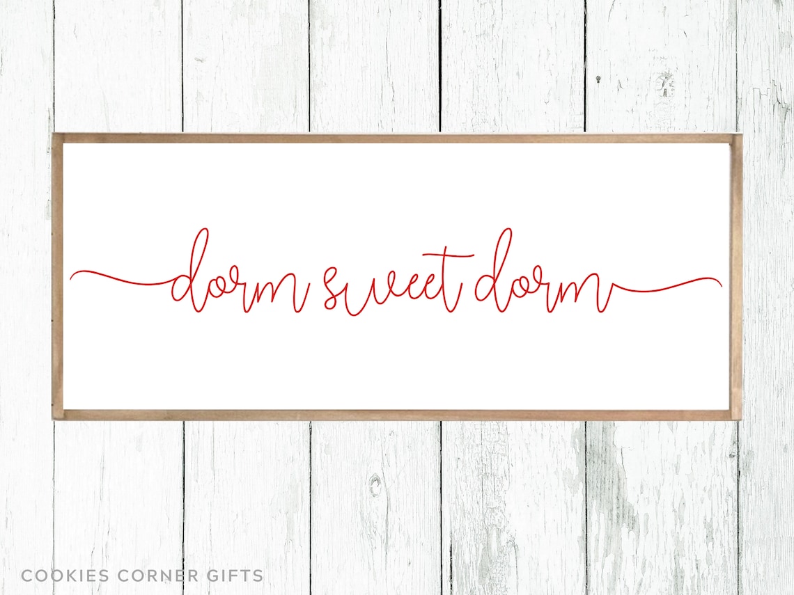 Dorm Sweet Dorm Sign Dorm Sign Dorm Room Decor Cute Dorm Wall Decor ...