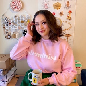 STEMINIST Crewneck Sweatshirt | Women in STEM | Feminist | Customize Your Own | Christmas Graduation Birthday Gift for Her | LaSTEMgirl