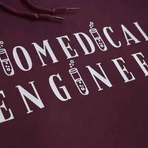 Embroidered Biomedical Engineer Hoodie Sweatshirt for Women by LaSTEMgirl - a shop for Women in STEM
