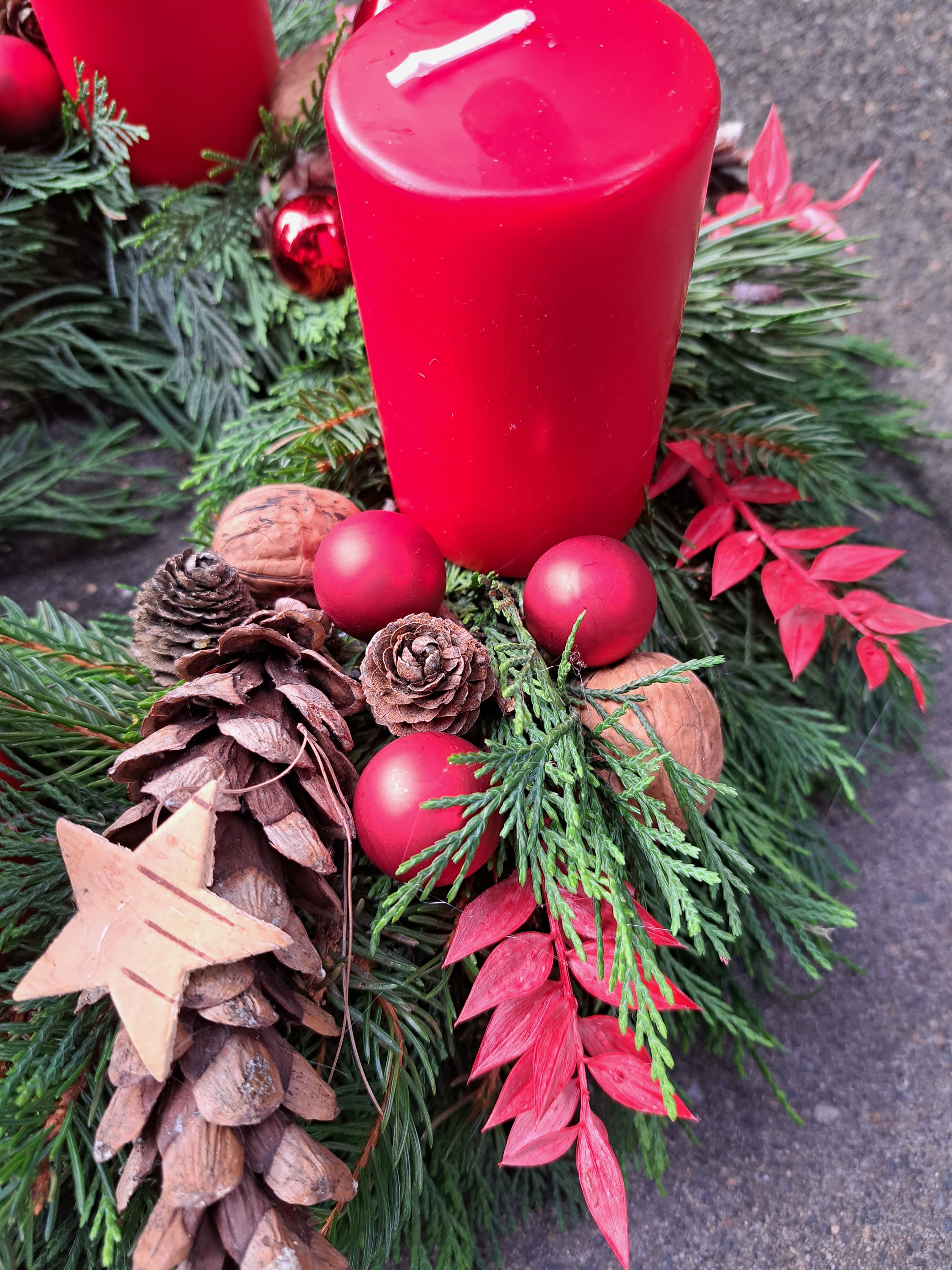 Vorbestellung Adventskranz Tischkranz Weihnachten frisch Etsy.de