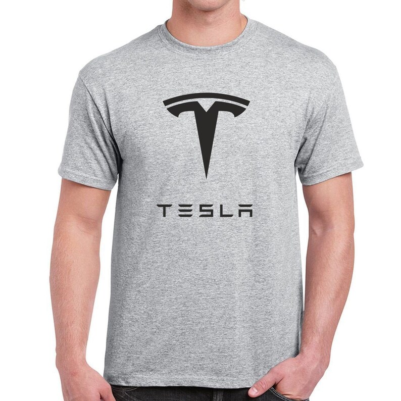 Tesla Motor T-Shirt Tesla Model S Tshirt Model 3 Shirt Vintage Grey