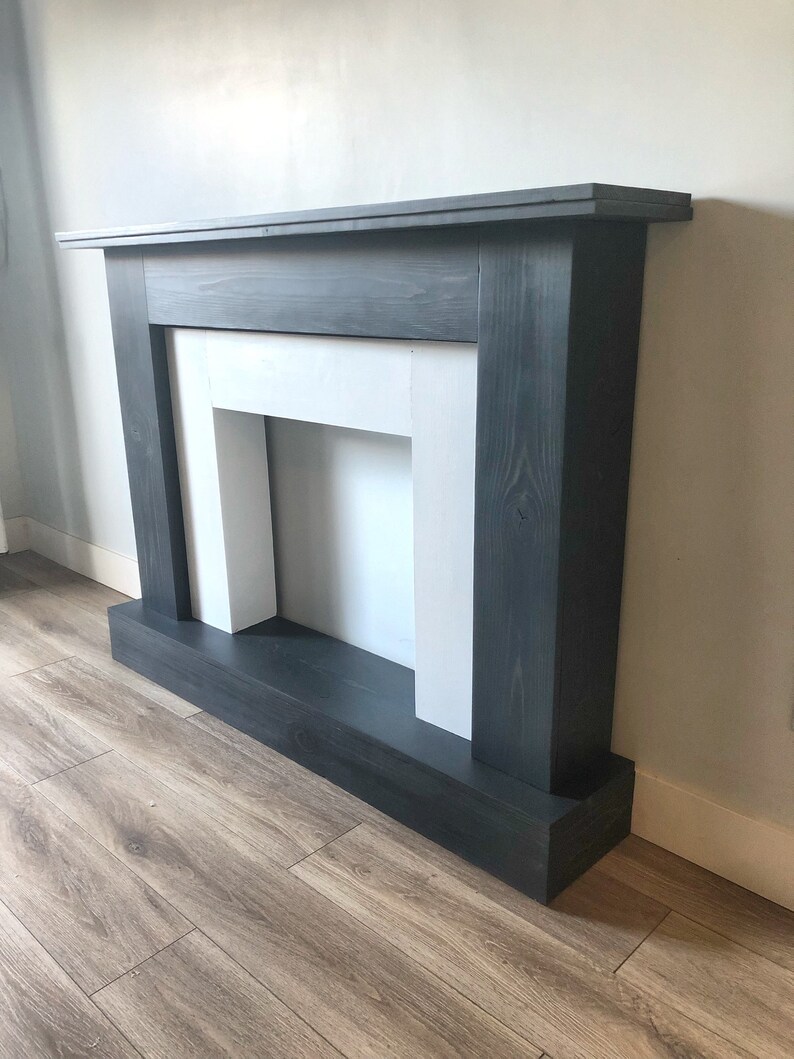 Faux Fireplace & Mantel Etsy