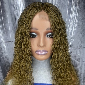 Ready to ship wig, Curly Twist wig, micro braids, Wig for Black Women, Ready to wear wig, Short Braid Wig, Braided Wig, Lace Wig, Lace Wigs