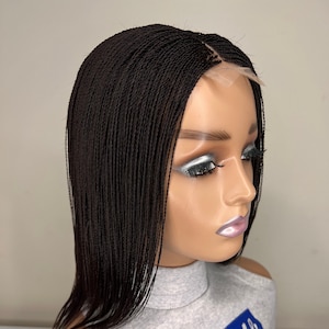 Ready to Ship wig, Micro Braids, Wig for Black Women, short Wigs, Twist Braids, Lace Wig, Lace Wigs, Ready to wear wig, Micro Braids, wigs