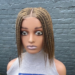 Ready to Ship wig, Short wig,  wig for black women, Braid Wigs, braids wigs, Box Braids, Lace Wig, Lace Wigs, Ready to wear wig, braid wigs