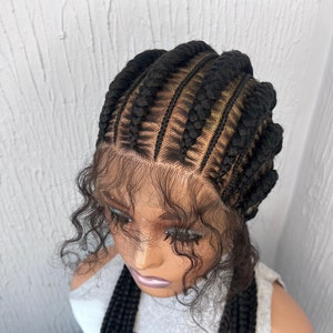 Ready to Ship Cornrows, wig for black women, Braided Wig, Box Braids, Full Lace Wig, Full Lace Wigs, Lace Wig, Lace Wigs, Ready to wear wig
