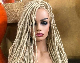 Long blonde dreadlock wig clearance