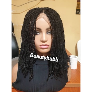 Ready to Ship Short Sister locks DreadLocks Faux Locs Dreadlock wig Braided Wigs, braids wigs, lace wig, sister locs, lace Front wig image 2