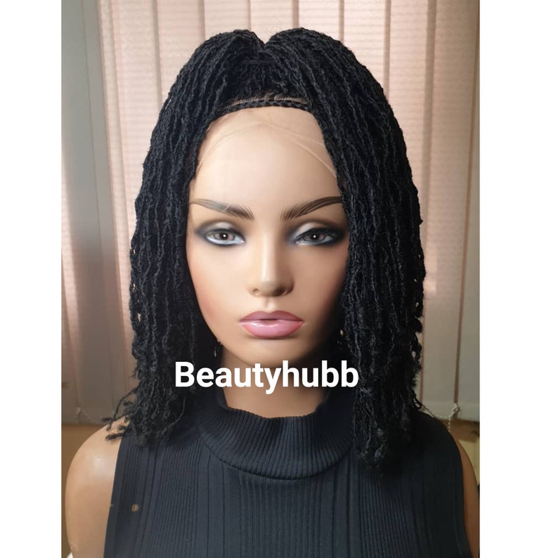 Ready to Ship Short Sister locks DreadLocks Faux Locs Dreadlock wig Braided Wigs, braids wigs, lace wig, sister locs, lace Front wig image 3