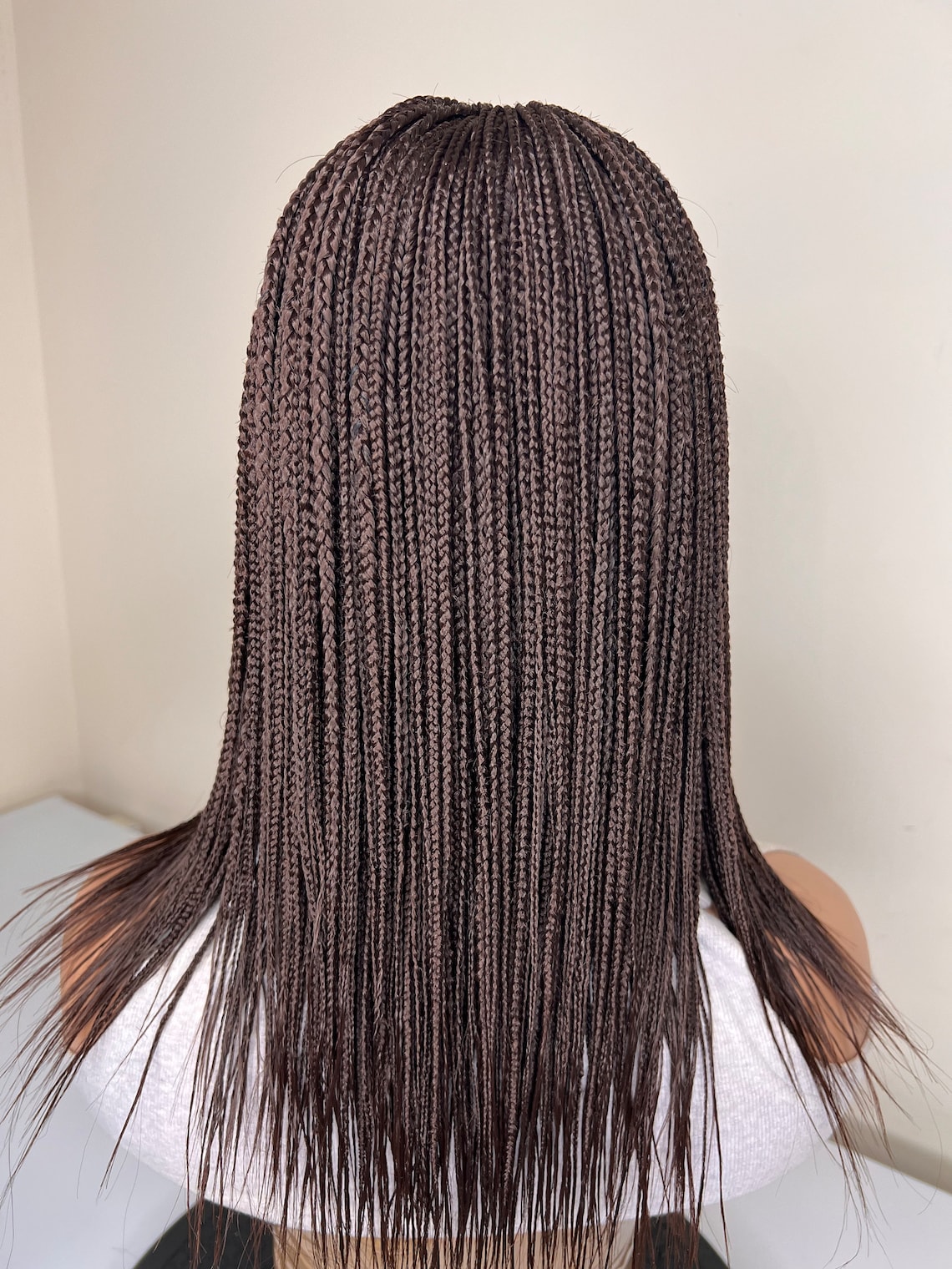 Ready to Wear Feathers Box Braids Micro Braid Wig Wig for Etsy