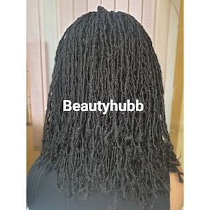 Ready to Ship Short Sister locks DreadLocks Faux Locs Dreadlock wig Braided Wigs, braids wigs, lace wig, sister locs, lace Front wig image 6