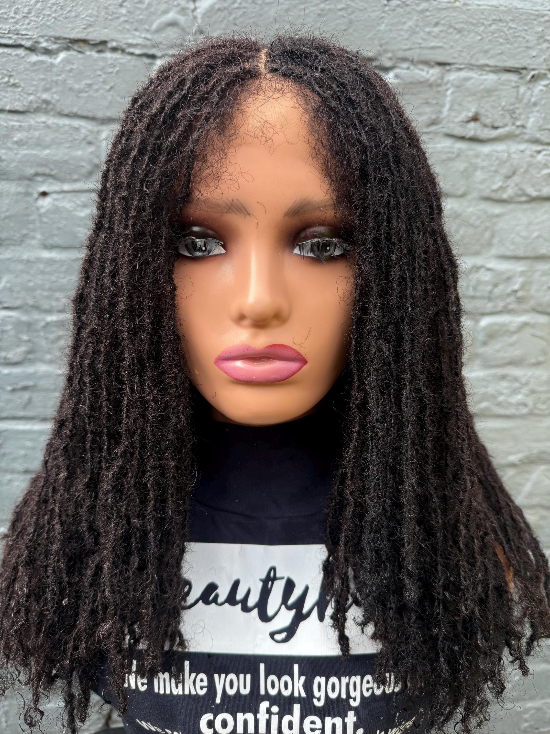 14 Inch Sister Locs Full Lace Wig, 1B Human Hair, Ready to Wear - Etsy
