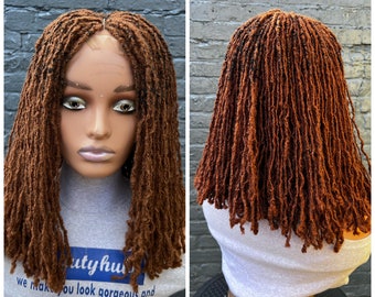 Ready to Ship Short Sister locks DreadLocks Faux Locs Dreadlock wig Braided Wigs, braids wigs, lace wig, sister locs,