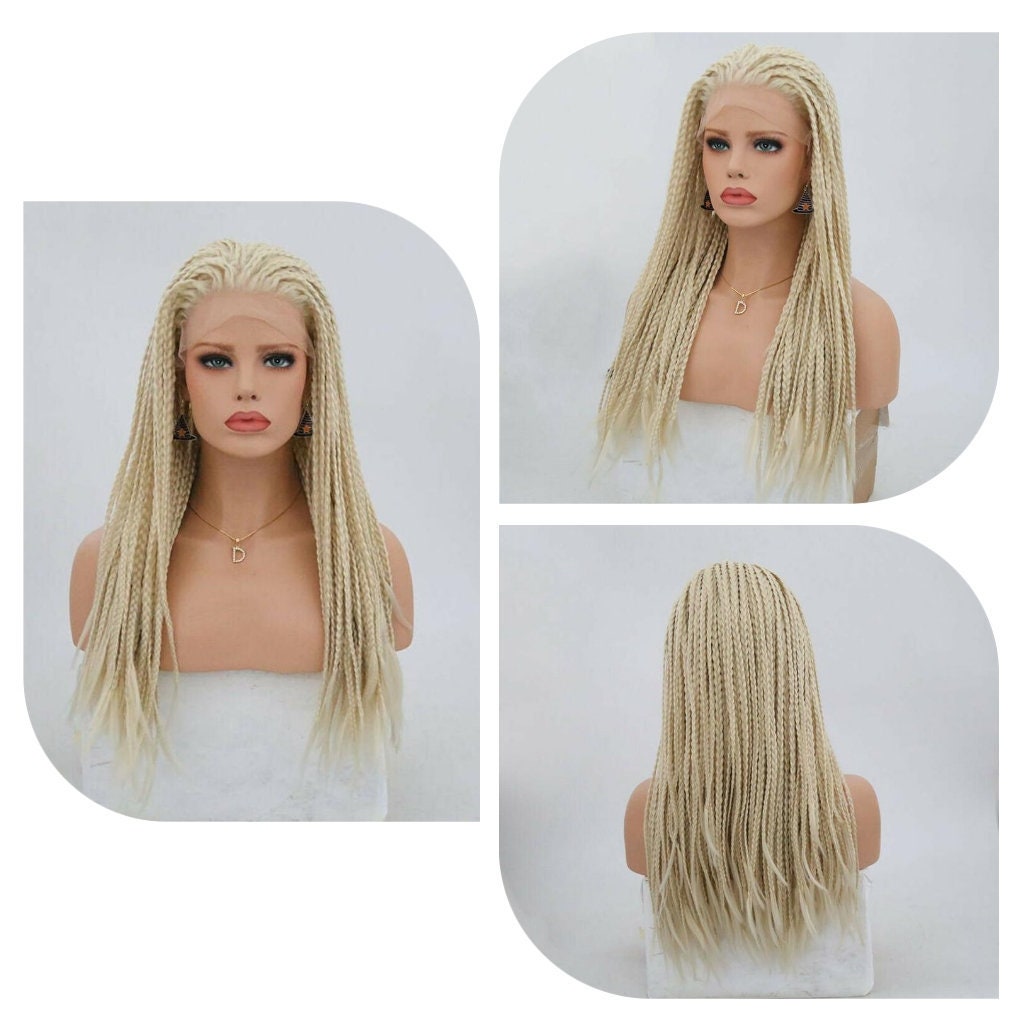 blonde wig with braids
