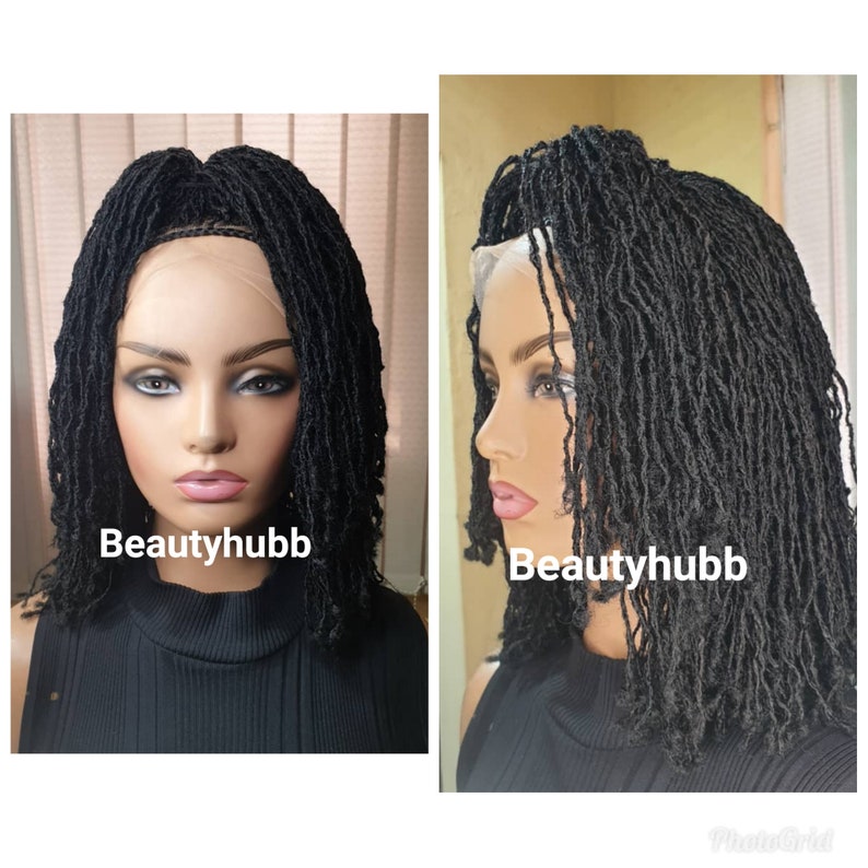Ready to Ship Short Sister locks DreadLocks Faux Locs Dreadlock wig Braided Wigs, braids wigs, lace wig, sister locs, lace Front wig image 1