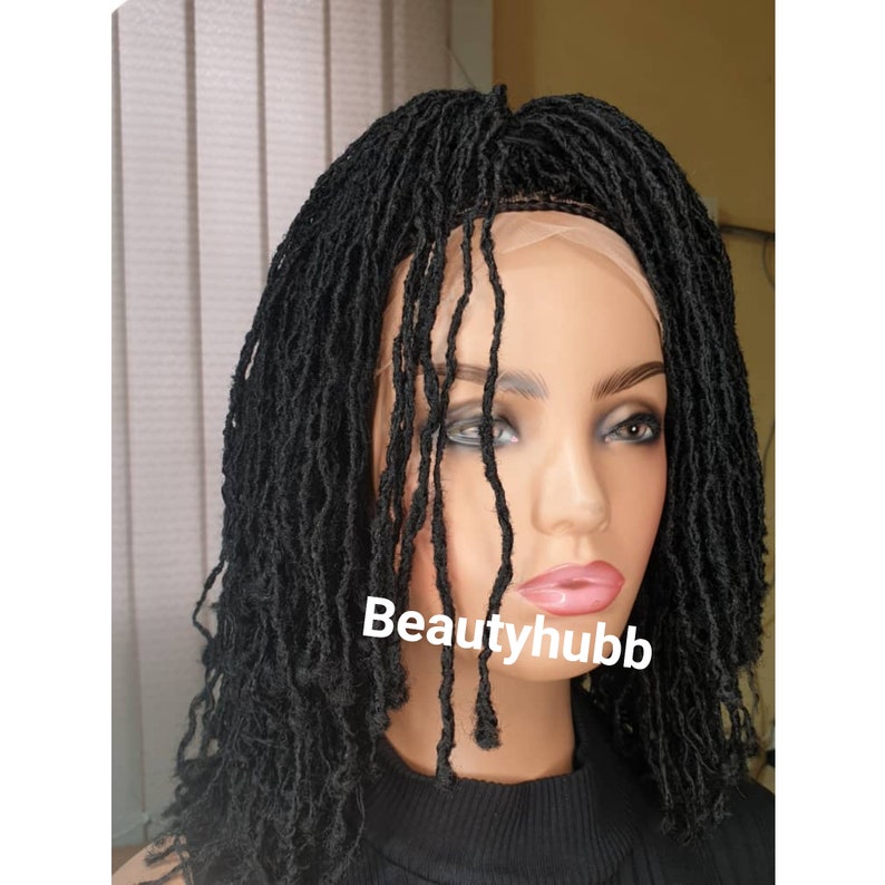 Ready to Ship Short Sister locks DreadLocks Faux Locs Dreadlock wig Braided Wigs, braids wigs, lace wig, sister locs, lace Front wig image 7