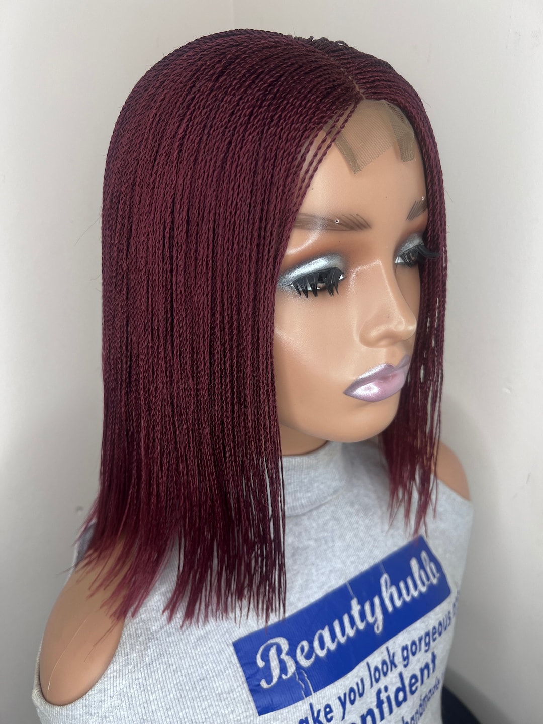 Ready to Ship Micro Braids, Micro Braid Wig, Wig for Black Women, Braid ...