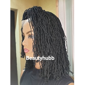 Ready to Ship Short Sister locks DreadLocks Faux Locs Dreadlock wig Braided Wigs, braids wigs, lace wig, sister locs, lace Front wig image 5