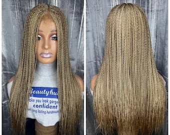 Ready to ship 2x4 lace closure Box braid wig for black women, Braided Wigs, braids wigs, lace wig, Box Braids, closure wig, lace closure wig