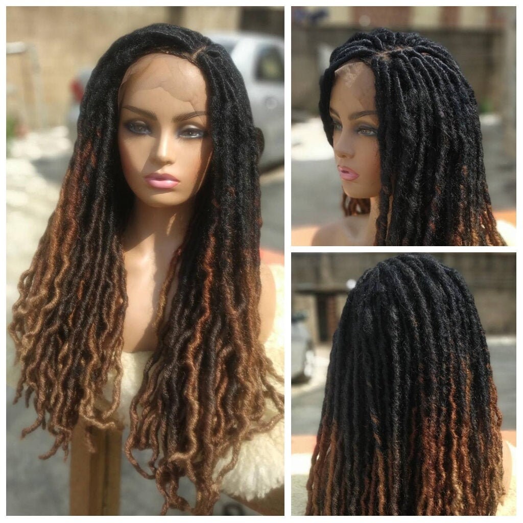 Dreadlock wig Braid Wig black woman full lace front human hair Etsy