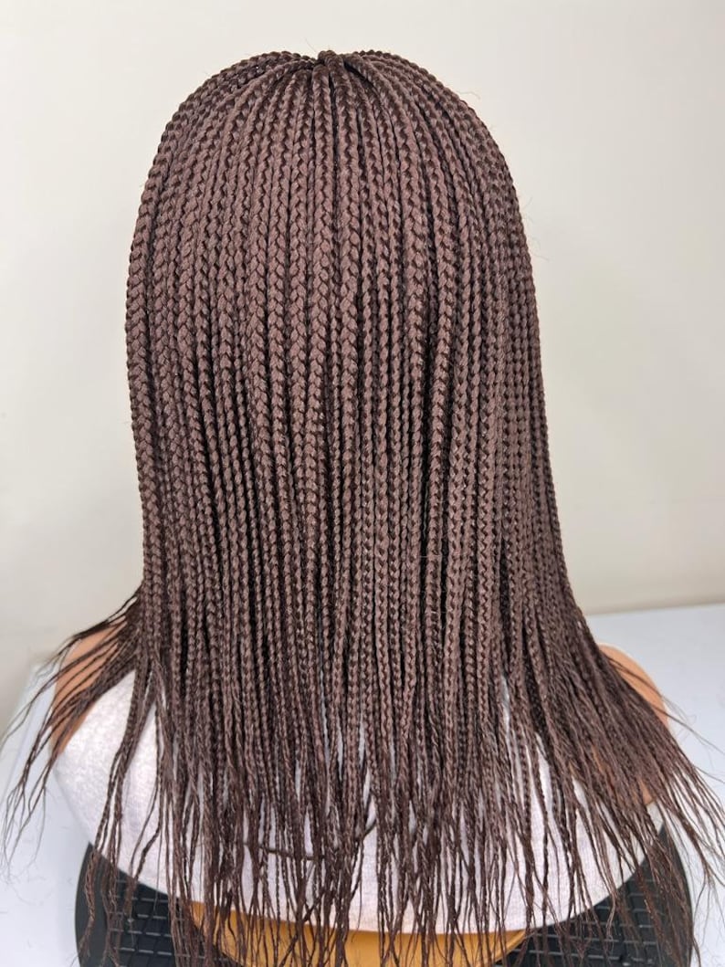 Short Color 33 Box Braids Wig: 4x2 Lace Closure, 14 Inches - Etsy