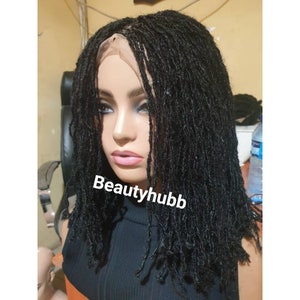 Ready to Ship Short Sister locks DreadLocks Faux Locs Dreadlock wig Braided Wigs, braids wigs, lace wig, sister locs, lace Front wig image 4