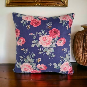 Navy Blue and Pink Cushion Navy Blue Cushions Pink Cushions Navy Home Decor Home Accessories Navy Blue Throw Pillows Geometric Cushion Etsy Canada