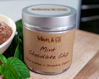 Mint Chocolate Chip Scented Candle 230g | tin candle | candle gift | personalised candle | chocolate candle | food candle |